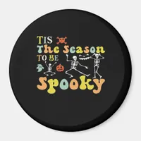 Tis The Season To Creepy Funny Dancing Skeletons M Magnet
