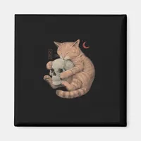 Till Death Do Us Party Cat Skull Classic Magnet