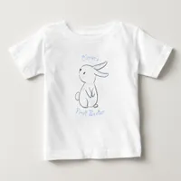 Baby boy's first Easter with cute bunny Baby T-Shirt