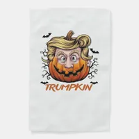 Hair Funny Pumpkin Halloween Boo - Political Humor Garden Flag
