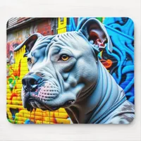 Urban Pitbull City Graffiti Street Art Mouse Pad