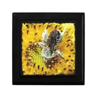 Honey Bee and Sunflower Keepsake Box