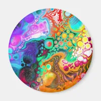  Abstract Modern Fluid Art    Magnet