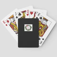 Tis The Season Christmas Wreath Poker Cards