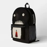 Monster and the Little Red Riding Hood Printed Backpack