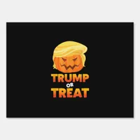 Trumpkin Or Treat Trumpkin Halloween Costume Sign