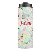 Quirky Modern Patterned Wrap Polka Dot Multicolor Thermal Tumbler