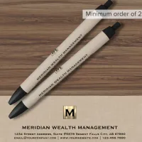 Sophisticated Monogram Financial Pen