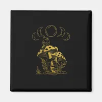 Aesthetic Goblincore And Cottagecore Mushroom Crea Magnet