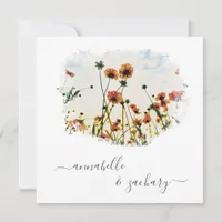 *~* POPPY RSVP -  QR  code AR9 Floral Invitation