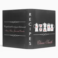 Chalkboard Kitchen Bridal shower Recipe Folder