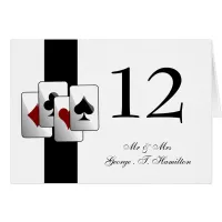 Las Vegas Wedding Table numbers