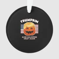Trumpkin Funny Pumpkin Pie Pun Usa Liberals Hallow Ornament