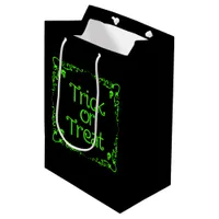 Slime Green Trick or Treat Medium Gift Bag