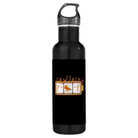 F-Caw-F Jackpot Retro Graphic Stainless Steel Water Bottle