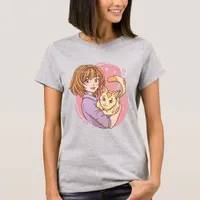 Anime Person and Cat T-Shirt