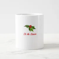 Merry Christmas Mistletoe Giant Coffee Mug