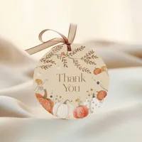 Pumpkin Fall Baby Shower Thank You  Favor Tags