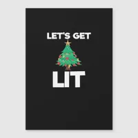 Let's Get Lit Christmas Tree Holiday Drinking