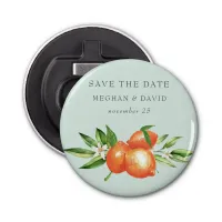 Orange Blossoms Citrus Botanical Wedding  Bottle Opener