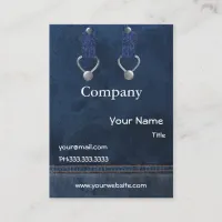 denim overalls Business Cards