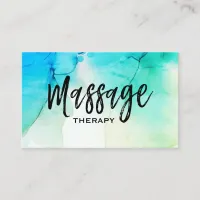 ** Massage Therapist ~ Massage Therapy Watercolor Business Card