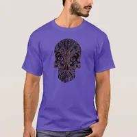 Filigree Skull in Shades of Purple T-Shirt