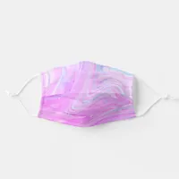 *~* Pastel Swirls Hot Pink Turquoise  Rainbow Adult Cloth Face Mask