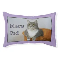 Funny lilac Maow bed Photo Cat Bed 