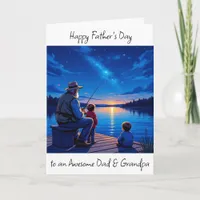 Happy Father's Day Dad and Grandpa Card