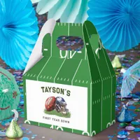 American Football First Year Down 1st Birthday Favor Boxes