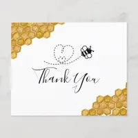 BUDGET Bridal Shower Honeycomb Thank You Card