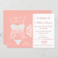 Lingerie Shower Bachelorette Party Invitations