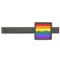 LGBT Rainbow Pride Flag Modern Tie Bar