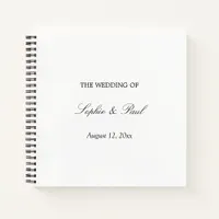 Minimalist Script Wedding Guest Book