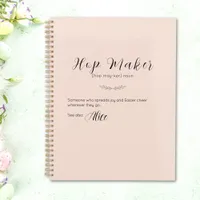 Personalized Easter Bunny Planner – Soft Pink 