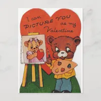 I Can Picture You As My Valentine Holiday Postcard