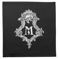 M Monogram Initial Cloth Napkin