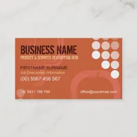 Retro Electro w/ Logo Business Cards