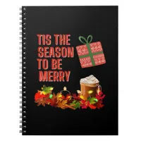 Tis The Season To Merry Aesthetic Unique Notebook
