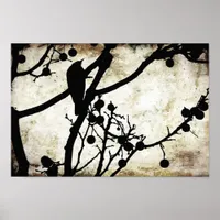 Bird on a Branch Poster