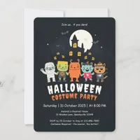 Cute Costume Halloween Party Invitation