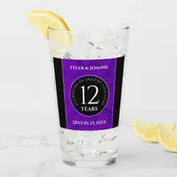 Elegant 12th Silk Wedding Anniversary Celebration  Glass