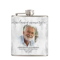 Marble In Loving Memory Funeral Memorial Tribute Flask