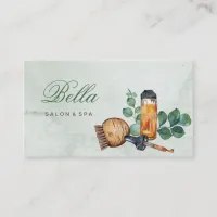 salon and spa elegant luxe business card