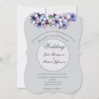 Romantic and Poetic Pastel Lilac Watercolor Invitation