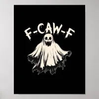F Caw F Raven Retro Classic Style Poster