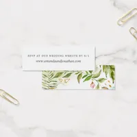 Watercolor Greenery Crystal Reply at Website RSVP