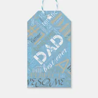 Best Ever Dad Word Cloud ID263 Gift Tags