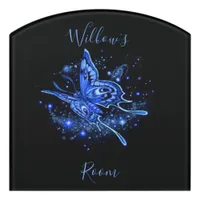 Personalized Lunar Moth Door Sign